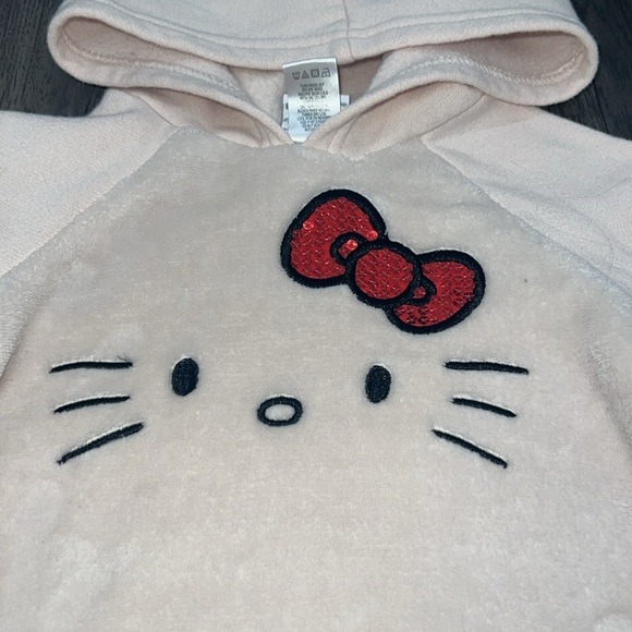 Hello Kitty hooded sweater with sequenced bow - Picture 2 of 8
